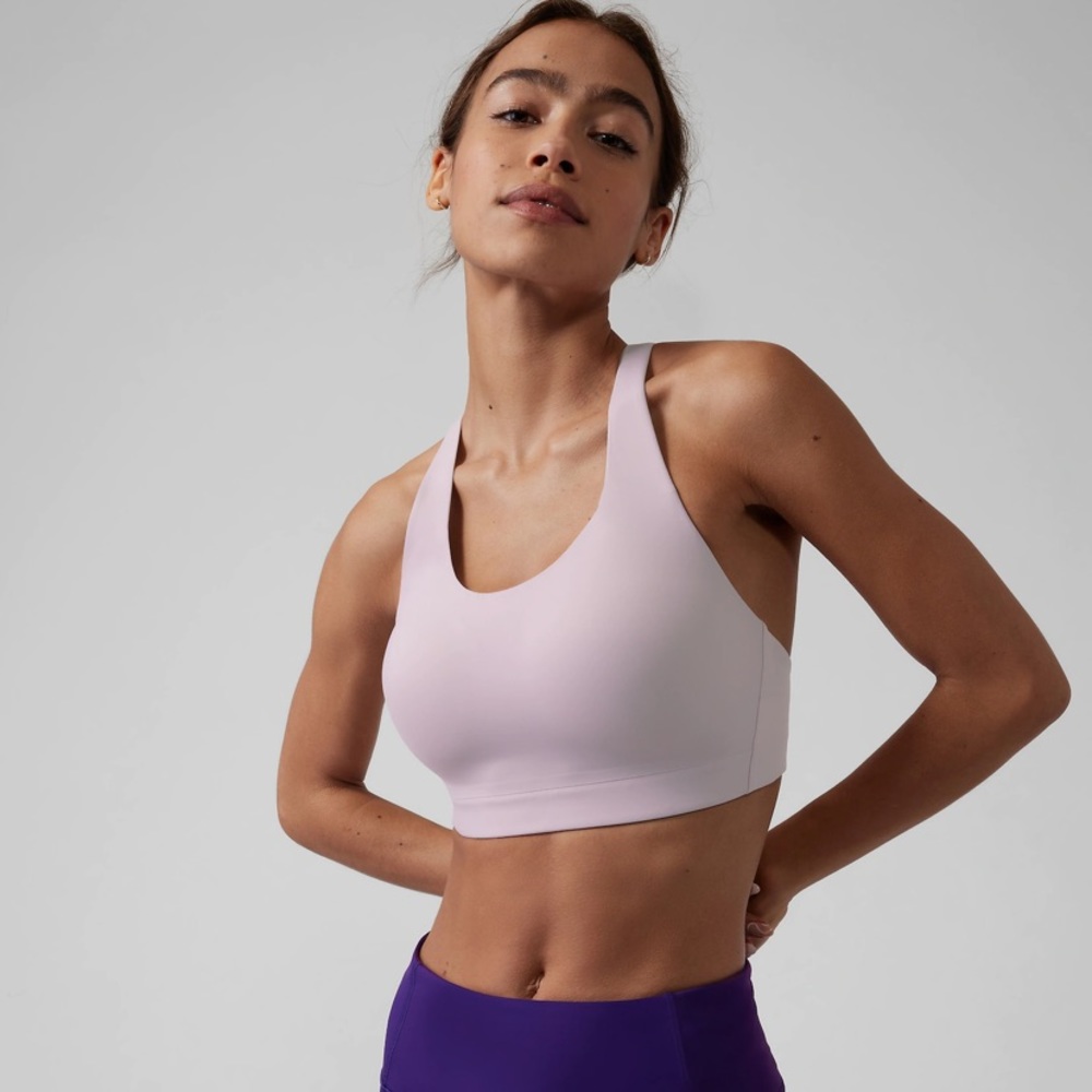 NWT Athleta Advance Bra - Light Lilac / 34DD
